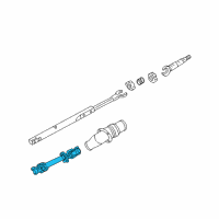 OEM Buick LaCrosse Steering Gear Coupling Shaft Assembly Diagram - 25829292