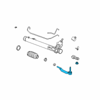 OEM Cadillac CTS Outer Tie Rod Diagram - 19177445