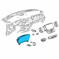 OEM Buick Cluster Assembly Diagram - 84591752