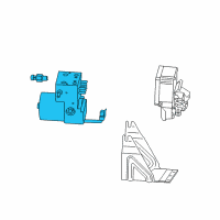 OEM Cadillac ABS Pump Assembly Diagram - 89060233