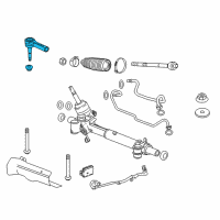 OEM Cadillac XTS Outer Tie Rod Diagram - 13272002