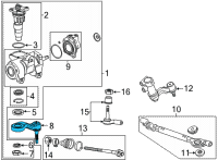 OEM GMC Sierra 3500 HD Pitman Arm Diagram - 84506972