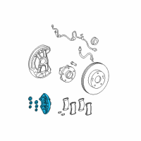 OEM Driver Disc Brake Cylinder Assembly Diagram - 47750-0W030