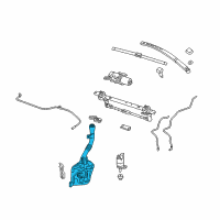OEM Chevrolet Equinox Washer Reservoir Diagram - 84052133