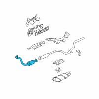 OEM Chevrolet Cavalier 3Way Catalytic Convertor Assembly (W/ Exhaust Manifold P Diagram - 15141629