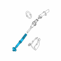 OEM Oldsmobile Bravada Steering Gear Coupling Shaft Assembly *Marked Print Diagram - 26073594