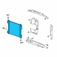 OEM Chevrolet Spark Radiator Diagram - 95942350