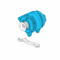 OEM Pontiac Vibe Engine Electrical GENERATOR Diagram - 88969480