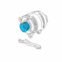 OEM Chevrolet Pulley, Generator Diagram - 94858119