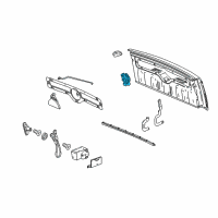 OEM Chevrolet SSR End Gate Latch Assembly (RH) Diagram - 15175758