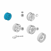 OEM Saturn Vue Wheel, Alloy Diagram - 96851720