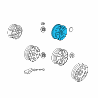 OEM Saturn Wheel, Alloy Diagram - 22978079