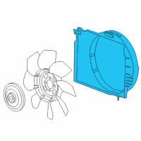 OEM Hummer Fan Shroud Diagram - 15207758