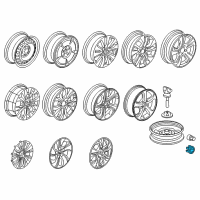 OEM Cap, Aluminum Wheel Center Diagram - 44732-S0X-A01