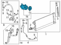 OEM Chevrolet Tahoe Compressor Diagram - 84664206