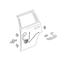 OEM Buick Envision Lock Assembly Diagram - 13537007