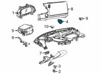 OEM Chevrolet Corvette Power Switch Diagram - 84831141