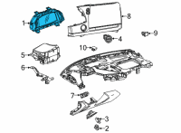OEM Chevrolet Corvette Cluster Diagram - 84940343