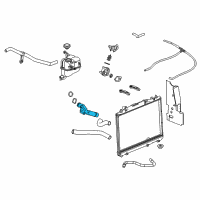 OEM Cadillac CTS Water Outlet Diagram - 12573985