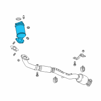 OEM Chevrolet Impala Catalytic Converter Diagram - 12656263