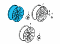 OEM Cadillac Escalade Wheel, Alloy Diagram - 84258724