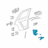 OEM Chevrolet Trailblazer Lock Assembly Diagram - 15110510