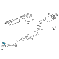 OEM Chevrolet Spark Muffler & Pipe Gasket Diagram - 95389423