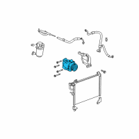 OEM Chevrolet Trailblazer Compressor Assembly Diagram - 25825338