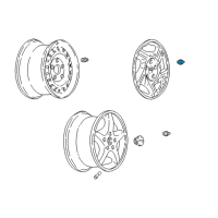 OEM Pontiac Grand Prix Wheel Nut Cap Diagram - 10180807