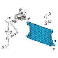OEM Chevrolet Volt Radiator Assembly Diagram - 22839735