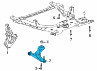 OEM Chevrolet Trailblazer Lower Control Arm Diagram - 42762056