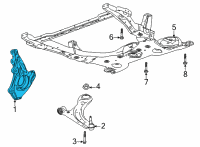 OEM Chevrolet Trailblazer Knuckle Diagram - 42757359
