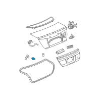 OEM Saturn Rear Compartment Lid Lock Cylinder Kit (Uncoded) Diagram - 15785082