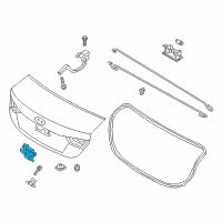 OEM Trunk Lid Latch Assembly Diagram - 81230A7030
