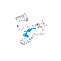 OEM Chevrolet Avalanche 2500 3Way Catalytic Convertor Assembly (W/ Exhaust Manifold P Diagram - 15793201