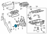 OEM Cadillac Vibration Damper Diagram - 12680364