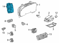 OEM GMC Yukon XL Gear Shift Assembly Diagram - 84809234