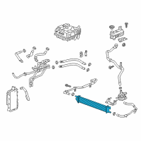 OEM Cadillac CT6 Auxiliary Cooler Diagram - 23385893