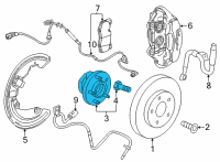 OEM Chevrolet Volt Hub & Bearing Diagram - 13526966