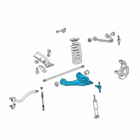 OEM Chevrolet Silverado 1500 HD Front Lower Control Arm Assembly Diagram - 20832023