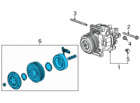 OEM Buick Clutch Plate & Hub Assembly Diagram - 42733187