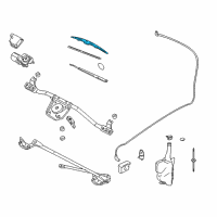 OEM Chevrolet Cavalier Blade, Windshield Wiper Diagram - 22711469