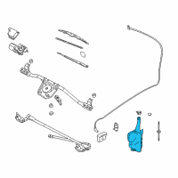 OEM Oldsmobile Cutlass Washer Reservoir Diagram - 12365309
