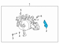 OEM GMC Savana 2500 Water Pump Assembly Gasket Diagram - 12682391
