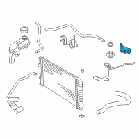 OEM Chevrolet Cavalier Adapter-Engine Water Outlet Diagram - 10221772