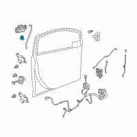 OEM Chevrolet Spark EV Lock Cylinder Diagram - 94823312