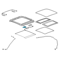 OEM Buick LaCrosse Window Shade Motor Diagram - 26235040