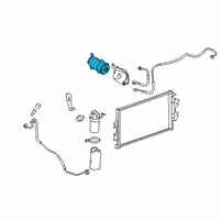 OEM GMC Savana 1500 Compressor Assembly Diagram - 84208259