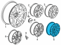 OEM Chevrolet Suburban Wheel, Alloy Diagram - 84227090