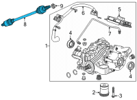 OEM Buick Envision Axle Assembly Diagram - 84265827